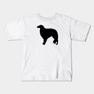 Borzoi Dog Breed Silhouette Kids T-Shirt